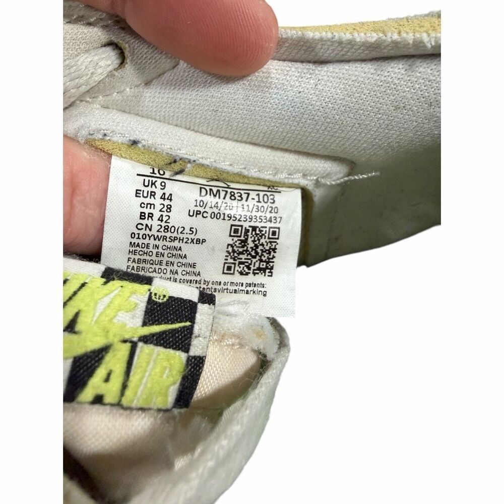 Nike Air Jordan 1 Low DM7837-103 White Grey Green Men’s Size 10 - Picture 7 of 7
